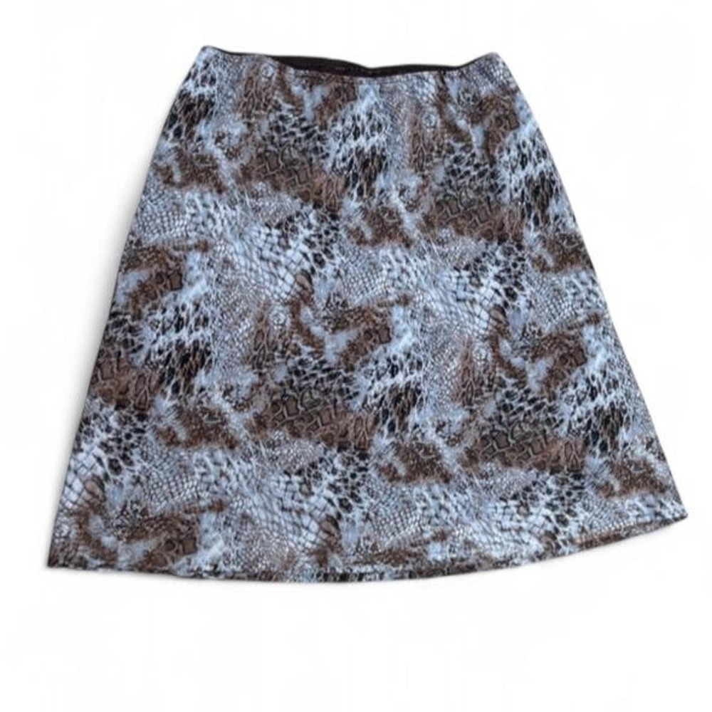 Connected Apparel Vintage Y2K Mixed Animal Print Skirt Snakeskin Cheetah XL